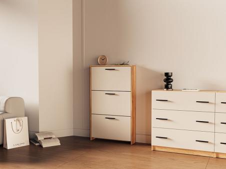 Zapatero 3 puertas patas Elba | Relax Muebles