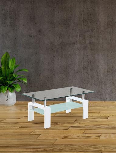 Mesa centro tapa cristal sama | Relax Muebles