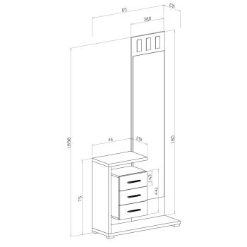 Recibidor prisma | Relax Muebles 2