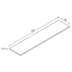 ESTANTE 135X22CM ITALIA NUE ARTICO 2