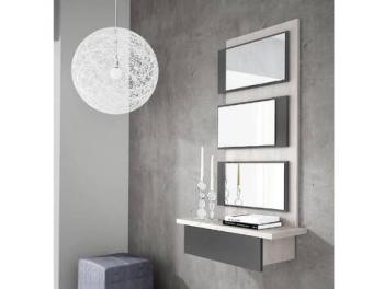 Entradita Bari ártico/grafito | Relax Muebles