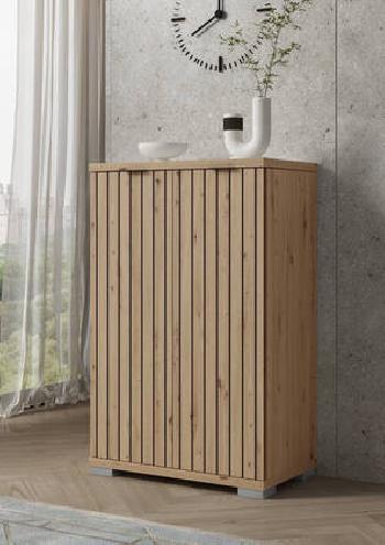 Zapatero R040 roble Amazonia rayado | Relax Muebles