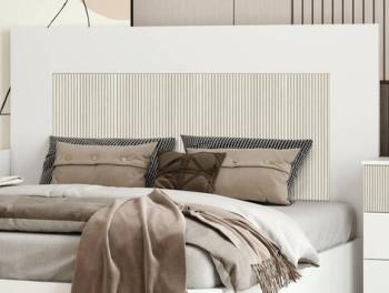 Cabecero Berlín blanco/gris 163 cm | Relax Muebles 2
