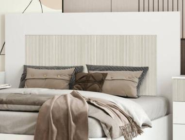 Cabecero Berlín blanco/gris 163 cm | Relax Muebles