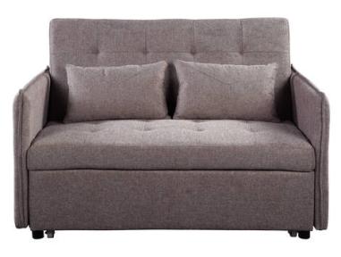 Sofá cama Curvo marrón jaspeado | Relax Muebles