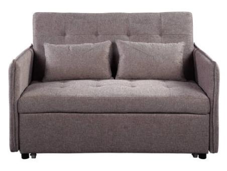 Sofá cama Curvo marrón jaspeado | Relax Muebles