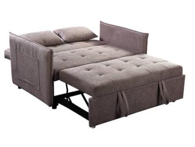 Sofá cama Curvo marrón jaspeado | Relax Muebles