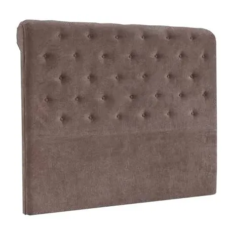 CABECERO JUVENIL EMPIRE TAP. TELA O POLIPIEL GRIS Y CHOCO