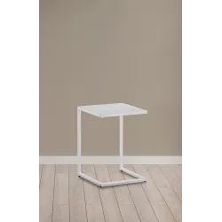 MESA AUXILIAR T/CRISTAL TAMESIS BLANCO             BLANCO