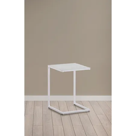MESA AUXILIAR T/CRISTAL TAMESIS BLANCO             BLANCO