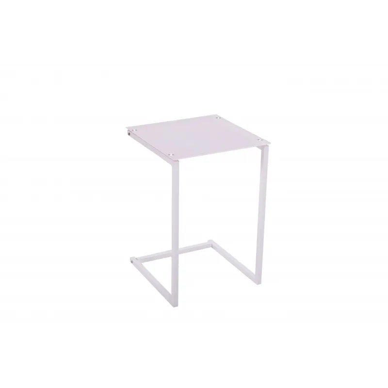 MESA AUXILIAR T/CRISTAL TAMESIS BLANCO             BLANCO