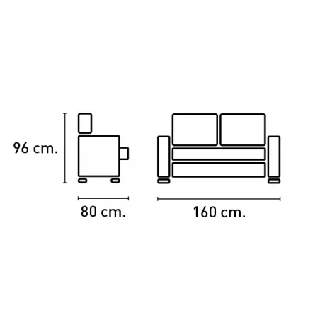 SOFA 2PL RECLINABLE Y EXTENSIBLE TAP. CAIRO, NEVADA Y EDI UV