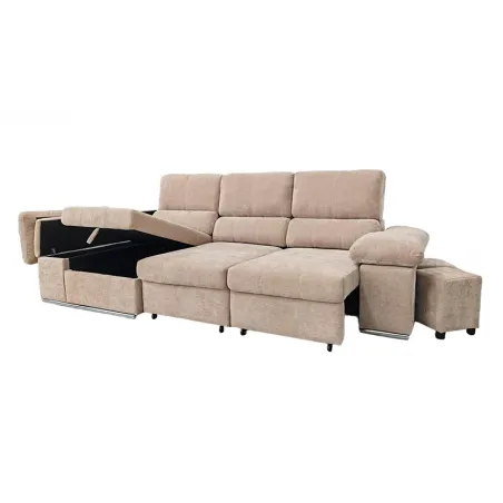 SHAISELONGUE CAMA C/ARCON DCHA. MOD. NADIA BEIG O GRIS