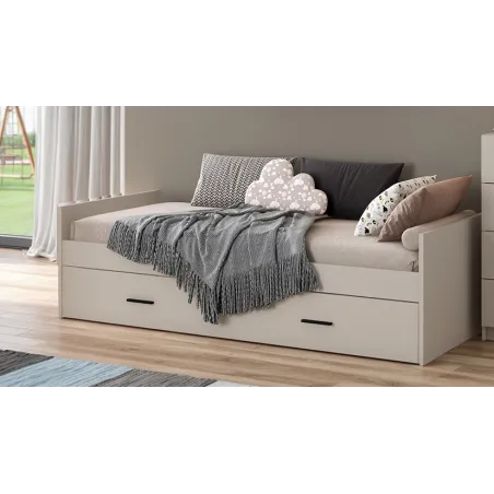 CAMA NIDO MOD.AURA BEIGE O MAUVELLA O BLANCO