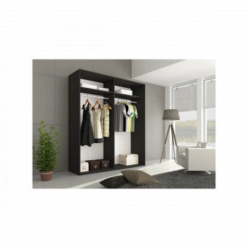 Armario corredera Rambla ceniza negro en RelaxMuebles 2