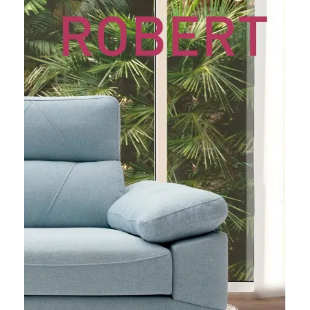 SOFA 3P-3ASI. 230CM.TAP.EDI MOD. ROBERT MLL 000    000