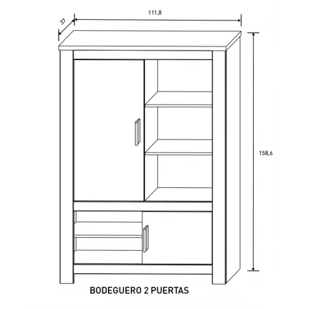 BODEGUERO 1 CAJON RONCAL AND-RO ANDERSEN PINO-ROBLE