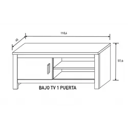 BAJO T.V. 1 PUERTA RONCAL AND-RO ANDERSEN PINO-ROBLE 2