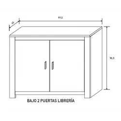 BAJO 2P. LIBRERIA RONCAL AND-RO ANDERSEN PINO-ROBLE 2
