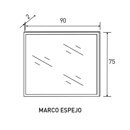 MARCO ESPEJO RONCAL ACABADO PINO O CAÑÓN