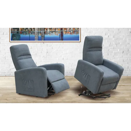 Butaca power lift Condal beige y marengo
