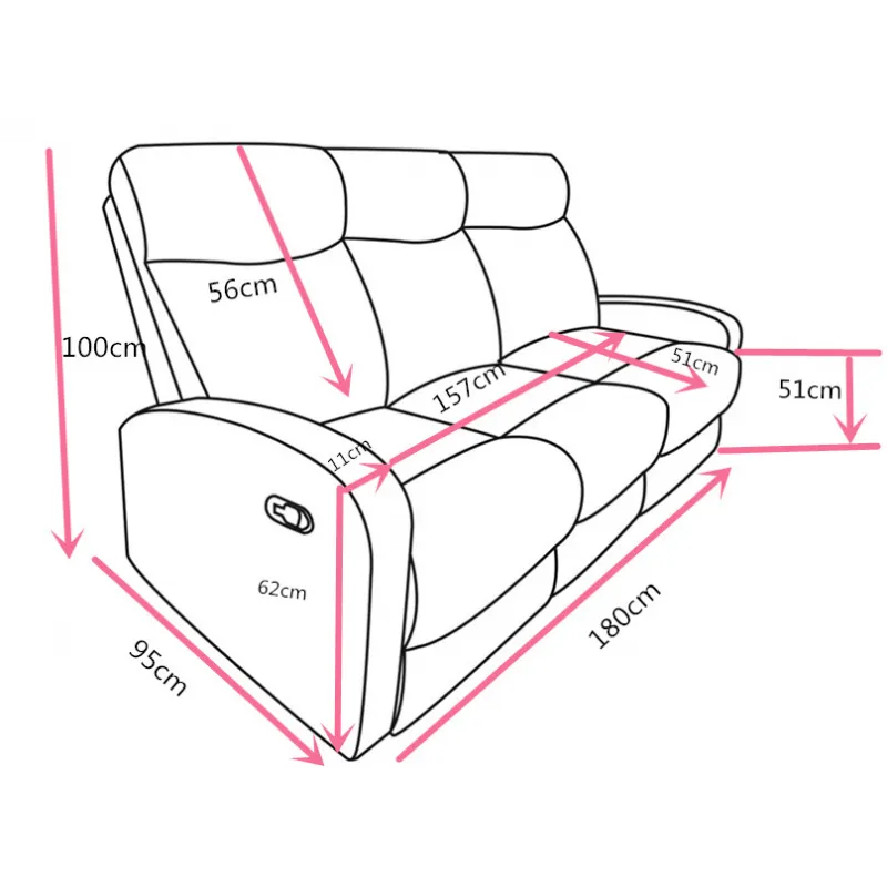SOFA 3P RELAX SIBERIA