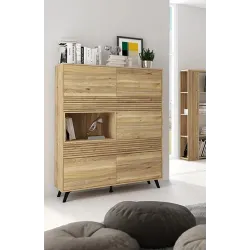 VITRINA MOD. SOLANA MAU-RY                         ROBLE MAU