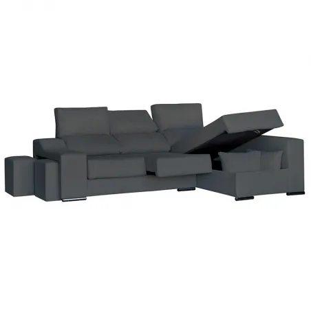 Chaiselongue Málaga derecha beige o gris