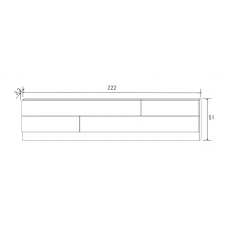 CABECERO 220 CM. MONIKA ANDP-G                     ANDERSEN