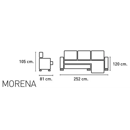 SHAISELONGUE DCHA. TAP. EDI, CAIRO Y MAGNOL MOD. MORENA B