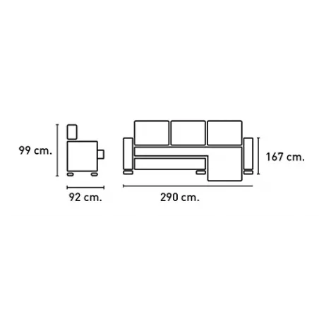 SHAISELONGUE CAMA C/ARCÓN TAP. HUESCA CEMENTO O PIEDRA
