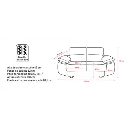 SOFA 2P. TAP. EDI MOD. EPI