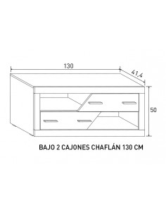 BAJO 2C. CHAFLAN 130 CM LARA APIL.PUC-TX           PUCCINI-T 2