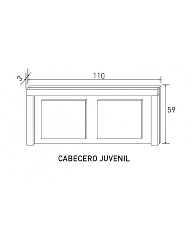 CABECERO JUVENIL LARA JUVENIL