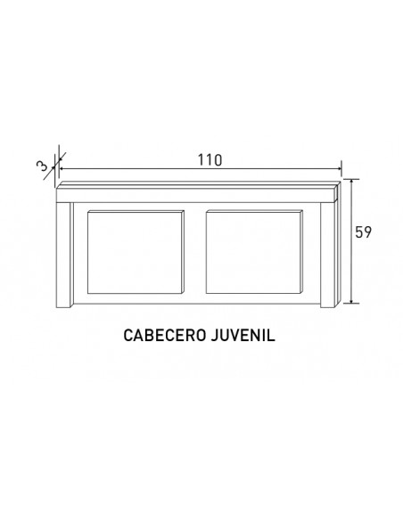 CABECERO JUVENIL LARA JUVEN CAM-BL                 CAMBRIA-B