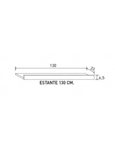 ESTANTE 130 CM. LARA APIL.PUCCIN                   PUCCINI 2