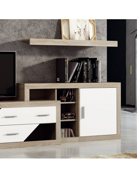 BAJO 1 PTA. 60 CM. LARA APILABLE CAMBRIA-BLANCO - CAMBRIA-GR