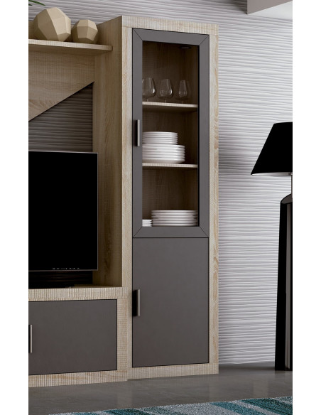 Vitrina una puerta 60 cm. modelo Lara