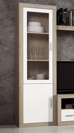 Vitrina una puerta 60 cm. modelo Lara 2