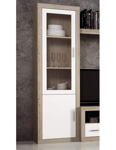 Vitrina una puerta 60 cm. modelo Lara
