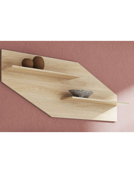 RESPALDO 2 ESTANTES CHAFLAN 130 CM LARA APIL.CAMBR CAMBRIA