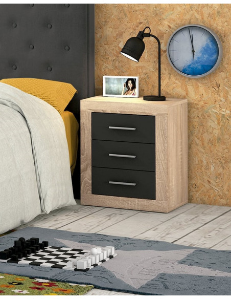 MESITA DE NOCHE 3 CAJONES LARA DORM.ANDP-G         ANDERSEN