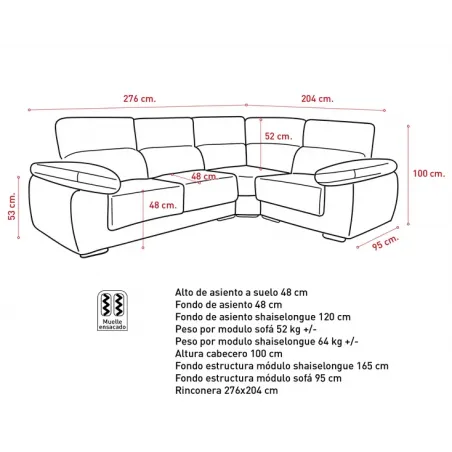 RINCONERA DERECHA MODELO MONTBLANC