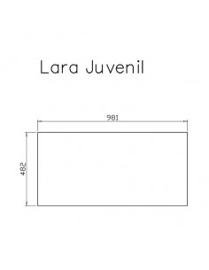 ESTANTE OPC.ARMARIO  2P: 981X482MM LARA JUVEN PUCC PUCCINI 2