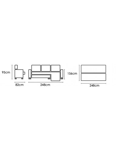 SHAISELONGUE CAMA C/ARCÓN TAP. NOLIA COREA YAGO PIEDRA Y CEMENTO