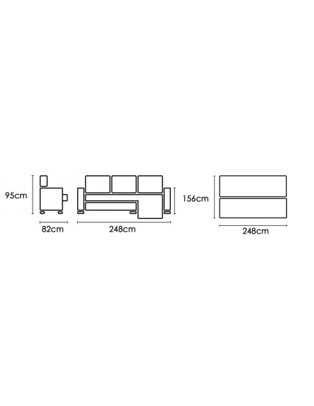 SHAISELONGUE CAMA C/ARCÓN TAP. NOLIA COREA YAGO PIEDRA Y CEMENTO