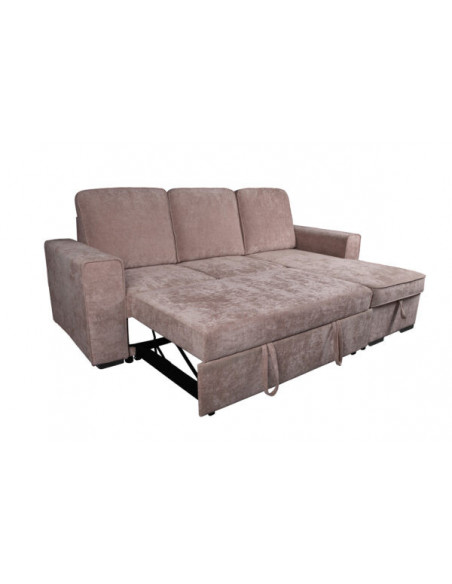 SHAISELONGUE CAMA C/ARCÓN TAP. NEPAL GRIS O BEIGE