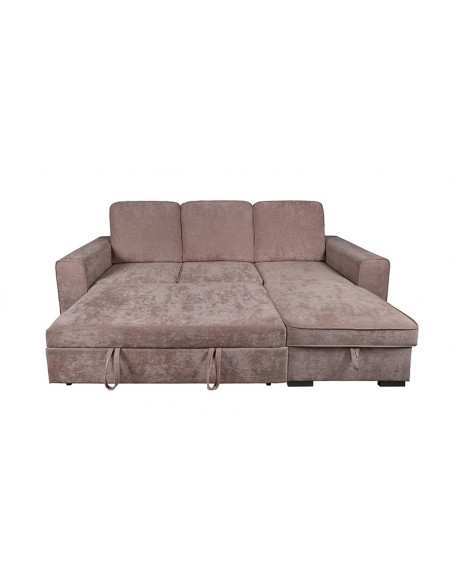SHAISELONGUE CAMA C/ARCÓN TAP. NEPAL GRIS O BEIGE