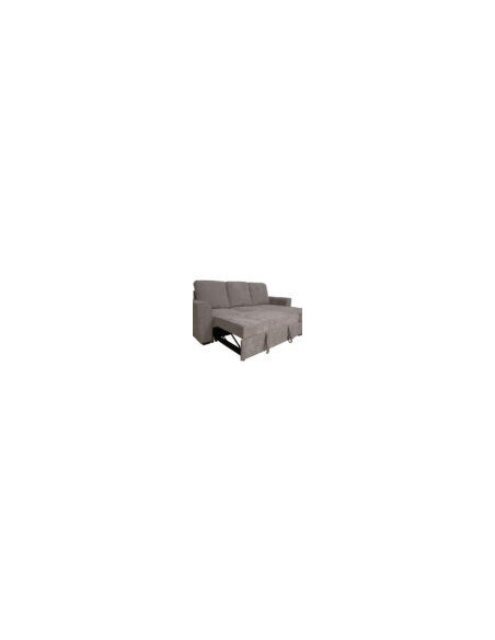 SHAISELONGUE CAMA C/ARCÓN TAP. NEPAL GRIS O BEIGE