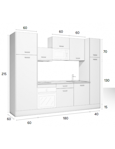 COCINA COMPLETA 280 CM.